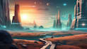 create sci fi illustrations