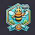 do crate bee mascot logo design with express delivery