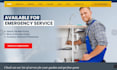design plumbing website plumber roofing construction website