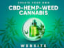 design cbd, cannabis, marijuana, hemp, and weed website