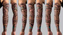 create your custom tribal polynesian tattoo sleeve