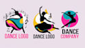 professional modern dance studio logo