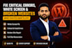 fix wordpress critical errors and white screen