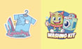 make high resolution cleaning cartoon laundry logo