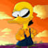 do simpsons, caricature, cartoon character, yellow cartoon