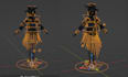 completed rigging of complex characters like genshin