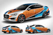 do amazing car wrap, decal, vinyl with vector illustration