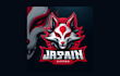 do unique japan kitsune mask mascot logo with free source file