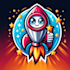 do make rocket mascot logo design with 1 day delivery