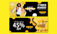 create creative website banner, web slider design