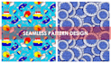 create seamless patterns for textile and fabric print