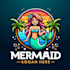 do crate mermaid mascot logo design with express delivery