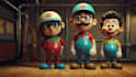 do characters in retro rubber hose cartoon style