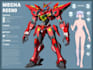 draw mecha and robot reference sheet in anime style