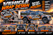 design a custom vehicle wrap, cars, pickups, trailers, etc