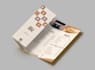 design roller banner and leaflet design or poster design