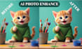 manually edit ai images, flaw fixing, and upscaling