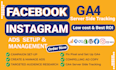 setup ga4, server side ecommerce tracking  via GTM for meta and instagram
