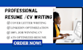 write and upgrade your resume CV cover letter linkedin