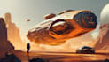 design sci fi vehicle and character