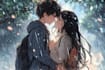 draw cute anime couple for you