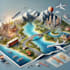 do custom vector map illustration, campaign map, city map, fantasy world map