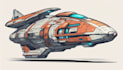 design spaceship, sci fi illustration