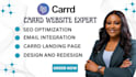 design carrd website redesign carrd website card website landing page wordpress