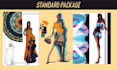 high quality fashion graphics, illustrations and tech packs