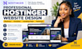 build a professional hostinger website, landing page or business website