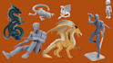 do 3d articulated figurine action figure 3d printing 3d toy sculpting miniature