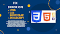 fix frontend bugs in HTML, CSS and javascript