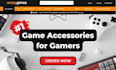 design gaming accessories website game accessories shopify store game website
