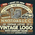 do make nostalgic vintage logo studio design with express delivery