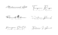do scripted, handwritten, cursive, handwriting, signature logo