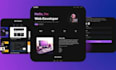 develop website in react js next js tailwind with animations