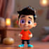 create 2d and 3d cartoon design with 3d modeling or rendering