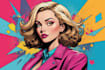 draw your portrait or character in pop art or comic style