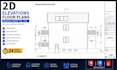 draw, redraw 2d architectural floor plan, blueprint autocad
