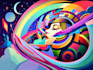 create magical abstract art, psychedelic, surrealism, cubism