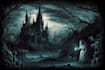 draw dark art illustration with engraving style