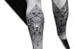 create sleeve tattoo design in geometric style