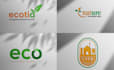 do landscape lawn care irrigation eco garden logo