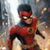 do custom superhero character in action