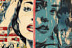 make illustration in distressed retro and pop art style