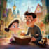 create a pixar art style illustration with ai