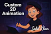 create high quality 2d character animation with edgy comedy