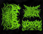 make slamming brutal death metal logo for your band or brand