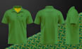 design pattern sublimation for golf polo t shirt and tech pack with mockup