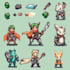 do draw pixel game art, pixel art pixel character
